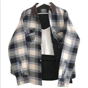 Spring Oversized Flannel Shacket Shirt